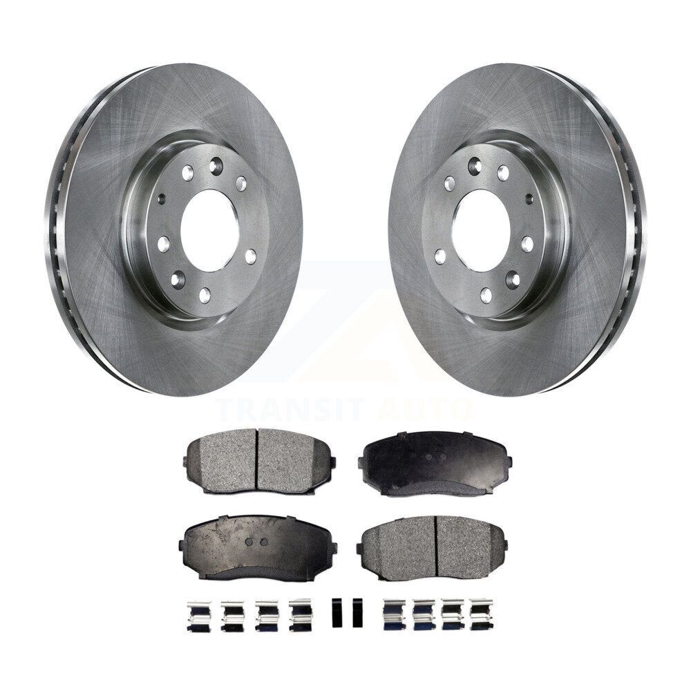 Front Disc Brake Rotors And Ceramic Pad Kit For Ford Edge Mazda CX-7 Lincoln MKX