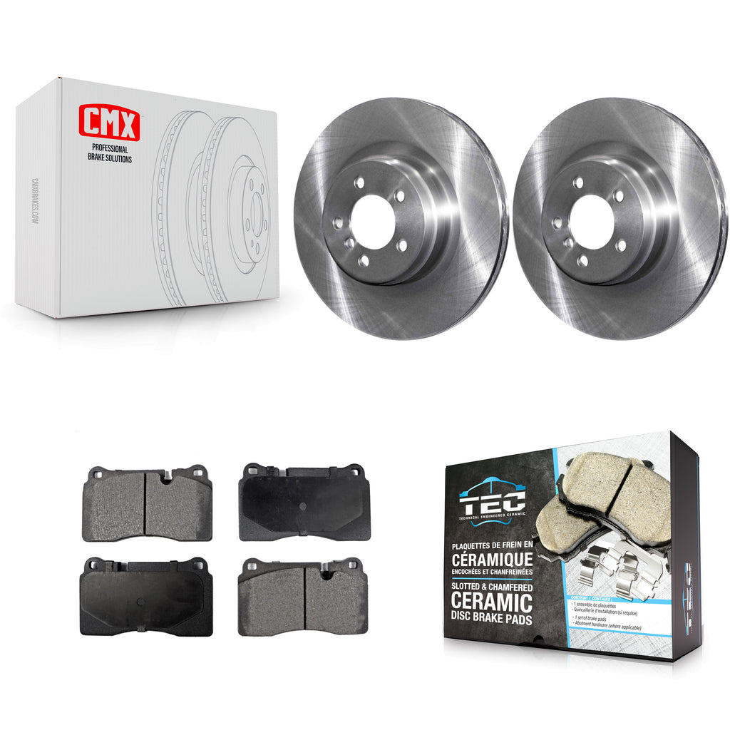 [Front] 2006-2009 Land Rover Range Supercharged Premium OE Brake Rotors & Ceramic Pads Kit For Max Braking