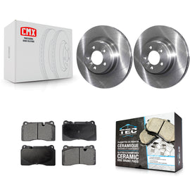 [Front] 2006-2009 Land Rover Range Supercharged Premium OE Brake Rotors & Ceramic Pads Kit For Max Braking
