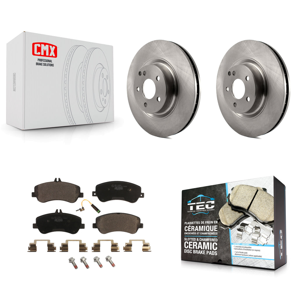 Front Disc Brake Rotors And Ceramic Pads Kit For Mercedes-Benz GLK350 GLK250