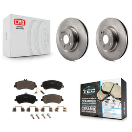 Front Disc Brake Rotors And Ceramic Pads Kit For Mercedes-Benz GLK350 GLK250