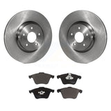 Front Disc Brake Rotors And Ceramic Pads Kit For Volvo S40 C70 V50