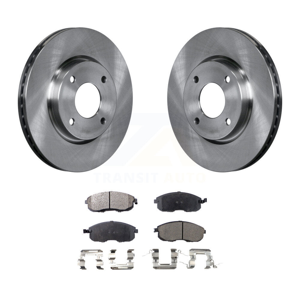 Front Disc Brake Rotors And Ceramic Pads Kit For Nissan Sentra Versa Cube