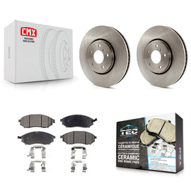 Front Disc Brake Rotor Ceramic Pad Kit For Infiniti FX35 FX37 QX70 FX45 INFINITI
