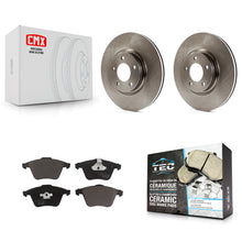 Charger l'image dans la galerie, Front Disc Brake Rotors And Ceramic Pads Kit For Mazda 3