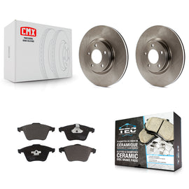 Front Disc Brake Rotors And Ceramic Pads Kit For Mazda 3
