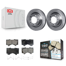 Charger l'image dans la galerie, Front Brake Rotor And Ceramic Pad Kit For Toyota Tundra Sequoia Lexus LX570 Land