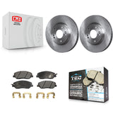 [Front] 2007-2009 Hyundai Santa Fe Premium OE Brake Rotors & Ceramic Pads Kit For Max Braking