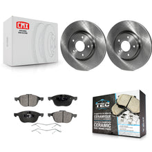 Load image into Gallery viewer, Front Brake Rotors &amp; Ceramic Pad Kit For Ford Escape Volvo C-Max S40 C70 C30 V50