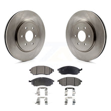 Charger l&#39;image dans la galerie, Front Disc Brake Rotors And Ceramic Pad Kit For 2008-2012 Nissan Pathfinder 5.6L