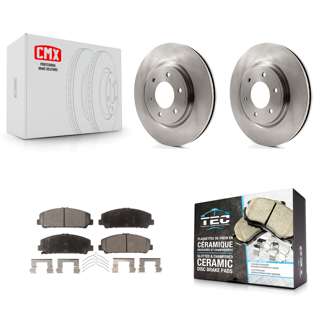 Front Brake Rotor And Ceramic Pad Kit For Nissan TITAN Armada INFINITI QX80 QX56