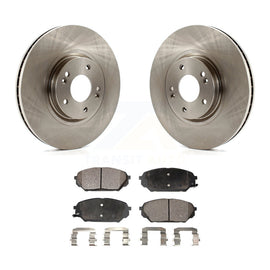 [Front] 2007-2012 Hyundai Veracruz Premium OE Brake Rotors & Ceramic Pads Kit For Max Braking