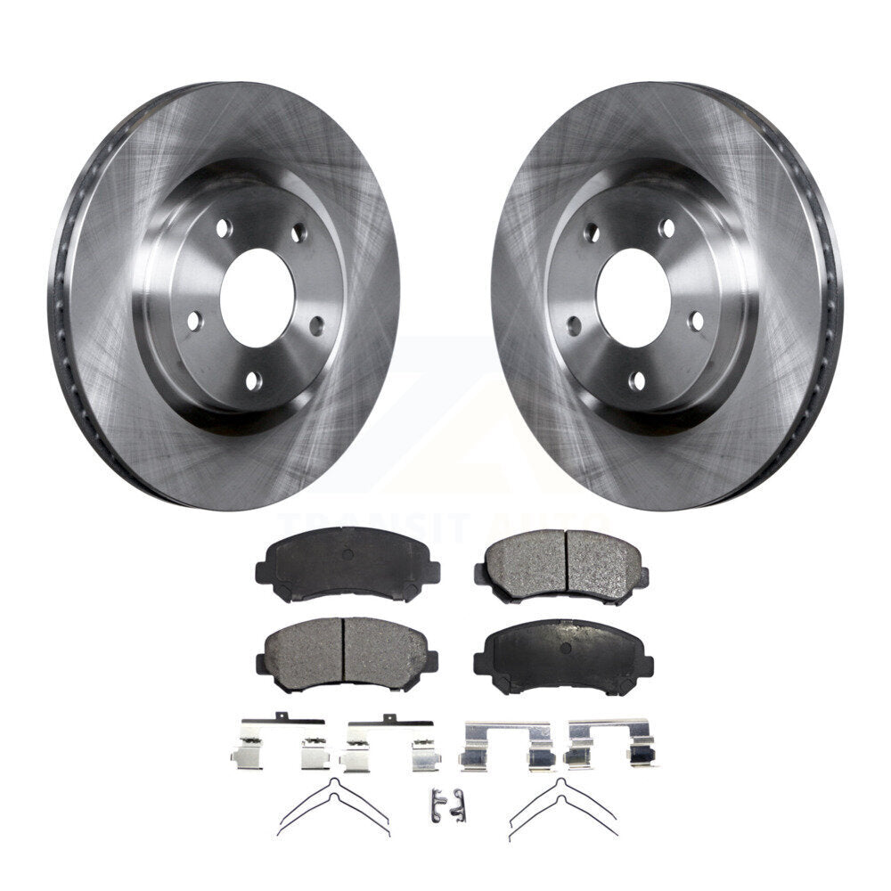 Front Disc Brake Rotors And Ceramic Pads Kit For Nissan Rogue Select