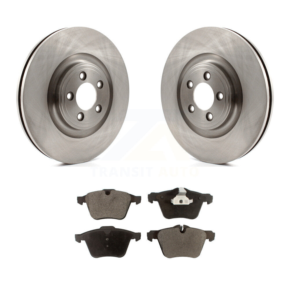 Front Disc Brake Rotors And Ceramic Pads Kit For Jaguar XF XJ XKR XK