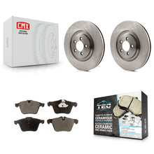 Charger l'image dans la galerie, Front Disc Brake Rotors And Ceramic Pads Kit For Jaguar XF XJ XKR XK