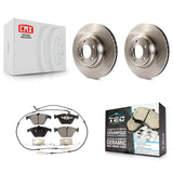 Front Disc Brake Rotor & Ceramic Pad Kit For BMW 335i xDrive X1 335d 335xi 335is