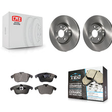 Load image into Gallery viewer, Front Brake Rotor Ceramic Pad Kit For Volvo S60 XC70 S80 Land Rover Range Evoque