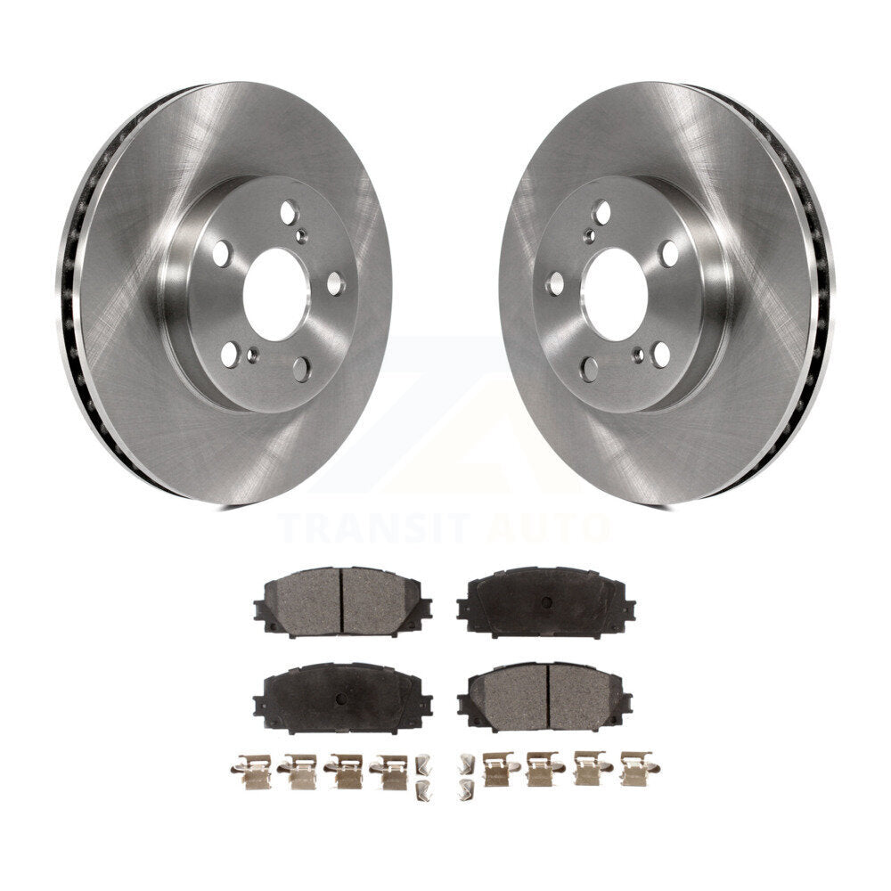 Front Disc Brake Rotor And Ceramic Pad Kit For Toyota Prius Lexus CT200h Plug-In