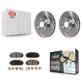Front Disc Brake Rotor And Ceramic Pad Kit For Toyota Prius Lexus CT200h Plug-In