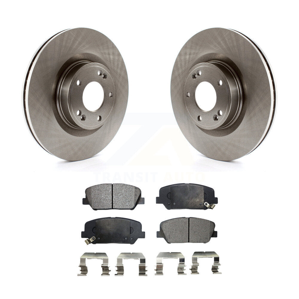 Front Disc Brake Rotors And Ceramic Pads Kit For Hyundai Genesis Coupe