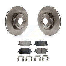 Charger l&#39;image dans la galerie, Front Disc Brake Rotors And Ceramic Pads Kit For Hyundai Genesis Coupe