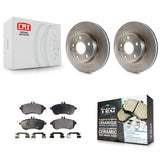 Front Disc Brake Rotors And Ceramic Pads Kit For Mercedes-Benz C300 C250 C230