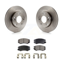 Charger l&#39;image dans la galerie, Front Disc Brake Rotors And Ceramic Pads Kit For 2010-2011 Kia Soul 1.6L