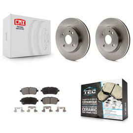 [Front] 2011-2014 Mazda 2 Premium OE Brake Rotors & Ceramic Pads Kit For Max Braking