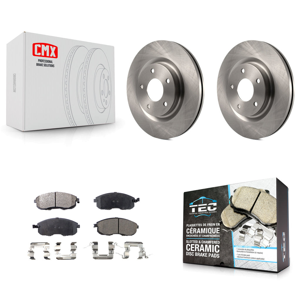 Front Disc Brake Rotors And Ceramic Pads Kit For Nissan Sentra Juke
