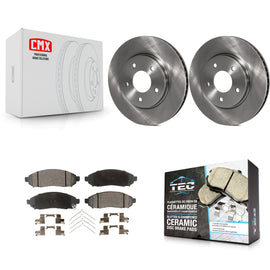 Front Brake Rotor & Ceramic Pad Kit For Nissan NV200 LEAF Chevrolet City Express