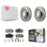 Front Disc Brake Rotor And Ceramic Pad Kit For Hyundai Tucson Sonata Kia Cadenza