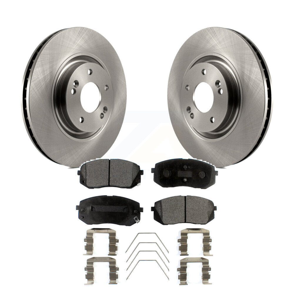 Front Disc Brake Rotors And Ceramic Pads Kit For Hyundai Sonata Kia Optima