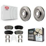 Front Disc Brake Rotors And Ceramic Pads Kit For Hyundai Sonata Kia Optima