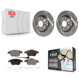 Front Disc Brake Rotors And Ceramic Pads Kit For Volkswagen GTI Audi A3 Quattro