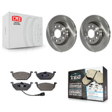 Front Brake Rotor Ceramic Pad Kit For Volkswagen Jetta With 280mm Diameter