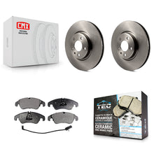 Charger l'image dans la galerie, Front Brake Rotor And Ceramic Pad Kit For Audi A4 Q5 A5 Quattro A7 allroad A6 S5