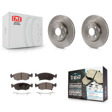 Load image into Gallery viewer, Front Disc Brake Rotors And Ceramic Pads Kit For Fiat 500