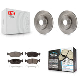Front Disc Brake Rotors And Ceramic Pads Kit For Fiat 500
