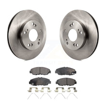 Charger l&#39;image dans la galerie, Front Disc Brake Rotors And Ceramic Pads Kit For Honda Civic