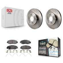 Load image into Gallery viewer, Front Disc Brake Rotors And Ceramic Pads Kit For Honda Civic