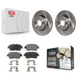 Front Disc Brake Rotors And Ceramic Pads Kit For Scion iQ