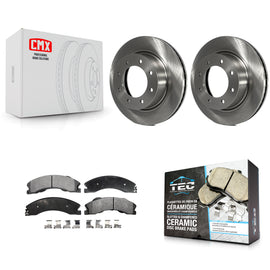 [Front] 2012-2021 Nissan NV2500 NV3500 NV1500 Premium OE Brake Rotors & Ceramic Pads Kit For Max Braking