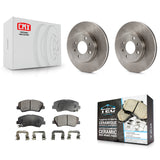 Front Disc Brake Rotors And Ceramic Pads Kit For Hyundai Accent Kia Rio