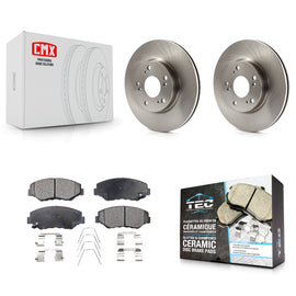 [Front] 2013 Acura ILX 2.0L Premium OE Brake Rotors & Ceramic Pads Kit For Max Braking