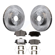 Charger l&#39;image dans la galerie, Front Disc Brake Rotors &amp; Ceramic Pad Kit For Kia Sorento Hyundai Santa Fe Sport