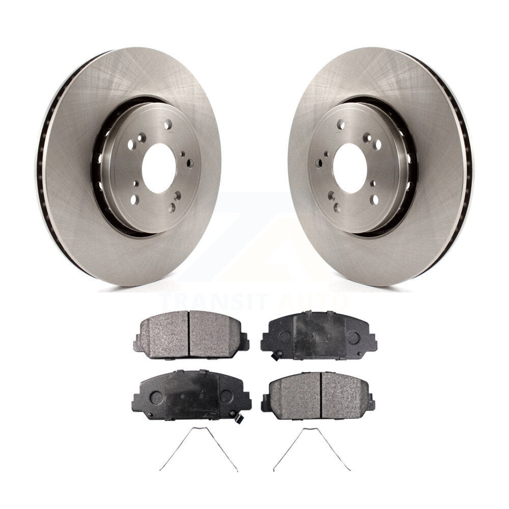 Front Disc Brake Rotors And Ceramic Pads Kit For Acura RDX ILX