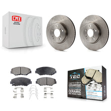 Charger l'image dans la galerie, Front Brake Rotor Ceramic Pad Kit For 15 Honda Civic EX with Manual transmission