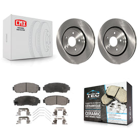 Front Disc Brake Rotors And Ceramic Pads Kit For Honda Odyssey Passport