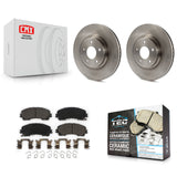 Front Disc Brake Rotors And Ceramic Pads Kit For INFINITI Q50 QX50 Q60