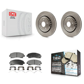[Front] 2015-2020 Acura TLX Premium OE Brake Rotors & Ceramic Pads Kit For Max Braking